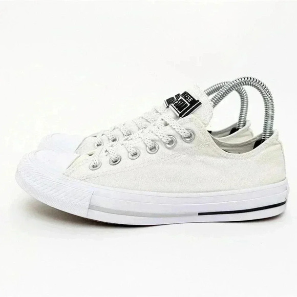 Converse Chuck Taylor All Star White Ox Low Top Sneakers - 7 - Picture 2 of 10